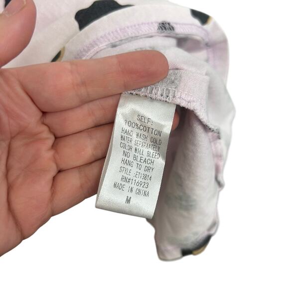 Easel Leopard Oversized Tee Dress M Blush Cotton Lounge Tunic Pockets Streetwear - Picture 4 of 7